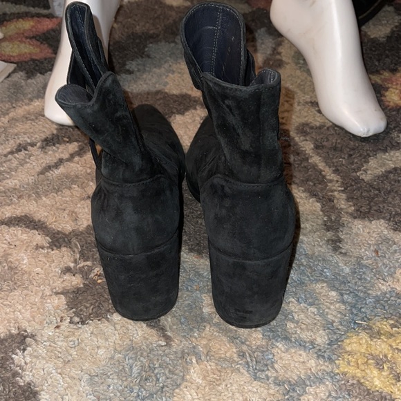 Stuart Weitzman black zip boots 10 - Picture 4 of 8